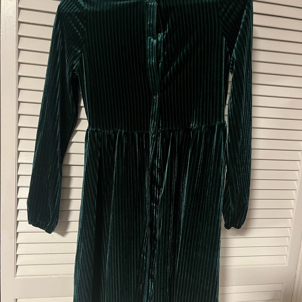Dark Green Velvet Tunic 💚